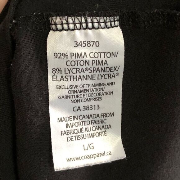 company by Ellen Tracy Size Large Black V-Neck Top - Picture 5 of 5